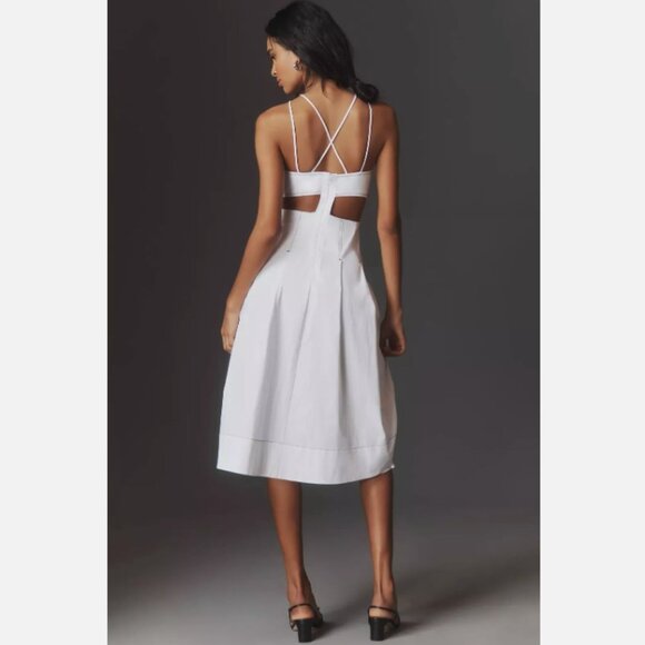 Brand New By Anthropologie Strappy Square-Neck Apron Midi Dress - Picture 1 of 8